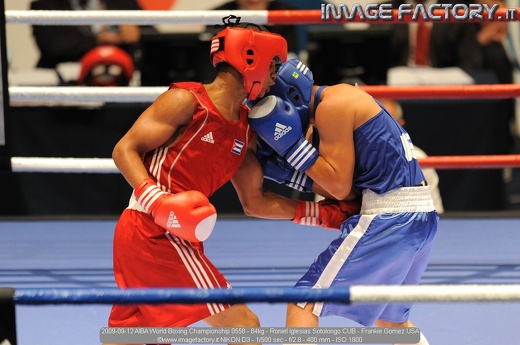 2009-09-12 AIBA World Boxing Championship 0558 - 64kg - Roniel Iglesias Sotolongo CUB - Frankie Gomez USA